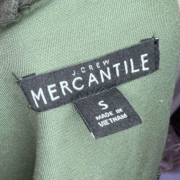 J. Crew Resin Coated Twill Field Jacket Mossy Green Size Small - Picture 10 of 11